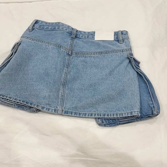 Meshki Blue Denim Mini Skirt - Picture 2 of 4